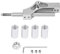 Auto Schaltknauf Extender Shifter Schaltknaufverlängerung, Erweiterung Edelstahl Höhenverstellbar Hebelverlängerung für manuelle Schaltknauf(Silver)