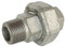SOMATHERM FOR YOU, Raccord Union conique en fonte galvanisée Mâle-Femelle 26/34 N° 341 - Résistant à la corrosion, idéal pour réseaux d'eau chaude et froide, compatible avec raccords galva