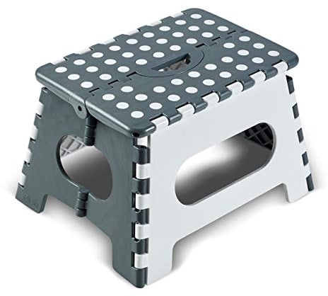 Cartrend 10614 Scaletta Pieghevole per roulotte, 1 Pezzo, Portata Fino a 150 kg, Accessorio da Campeggio