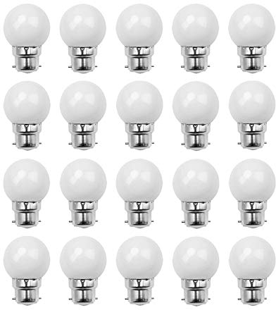 ZFQ 1.5W B22 G45 LED Leuchtmittel, 150 Lumens, Wasserdichte Lichterkette für Innen und Außen Bereich, AC 220-240V, 20 Stück
