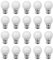 ZFQ 1.5W B22 G45 LED Leuchtmittel, 150 Lumens, Wasserdichte Lichterkette für Innen und Außen Bereich, AC 220-240V, 20 Stück
