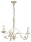 Licht-Erlebnisse Rustikaler Kronleuchter Weiß Shabby Chic aus Metall 3-flammig elegant KELSIE Esstisch Wohnzimmer Hängeleuchte