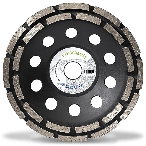 Disque Diamant Abrasif 180 mm pour enlever la colle à carreaux - Disque de ponçage pour Béton, Pierre, Granit | rendech® Qualité de la marque