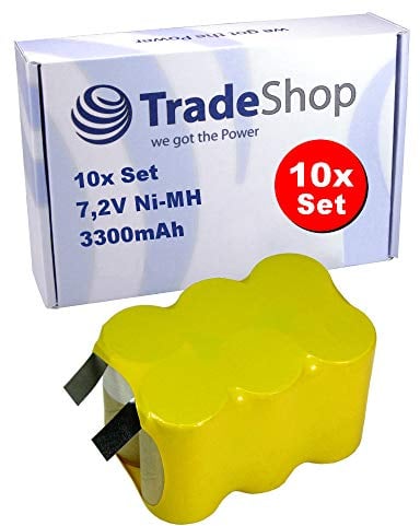 10x Hochleistungs Ni-Mh Akku, 7,2V / 3300mAh / 24Wh für Elektronisches Wein Bindegerät Pellenc AP25 P80
