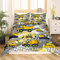 Tbrand Jungen Karikatur Auto Betten Set Kinder Baufahrzeuge Bettbezug Set für Kinder Kinder Karikatur Maschinen LKW Bettwäsche Set 155x220cm Baustelle Autos Abdeckung 2St