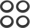 4 Pièces E27 Anneau Réducteur pour Abat-Jour Plaque Convertisseur d’Adaptateur de Bague d'Abat-Jour (Noir, 4 Pièces)