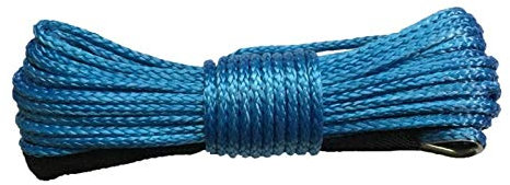 Corde de treuil synthétique du câble bleu de 10mm x 20m