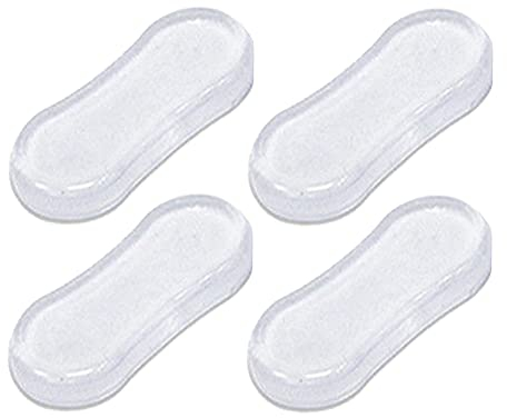 4 Stück WC Sitz Stoßstangen, Toilettensitz Stoßstangen Puffer Universal Pads Puffer Ersatz mit Starkem Klebstoff, Toilettensitzpuffer Universal