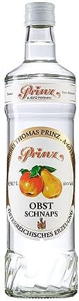 Prinz - Obst Schnaps | Traditionelle Schnapsspezialität aus Äpfeln und Birnen | Angenehm fruchtig | Mehrjährig im Steingut gereift, 40% vol, 0.7 l