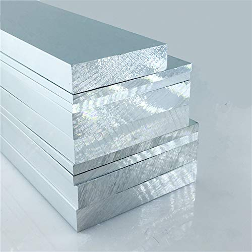 caihv-Lámina de Metal Placa de Aluminio 10MMX20MM Longitud 200 mm Aleación de Aluminio Espesor de oxidación 10 mm Ancho 20mm, Hoja Pura (Guide Length : 200mm)