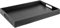 Home Redefined Beautiful Modern Elegant 18x12 Rectangle Classic Black Faux Leather Decorative Ottoman Coffee Table Perfume Living Room Kitchen Serving Tray with Handles for All Occasion's