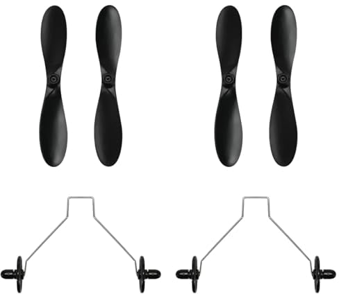 HAWK'S WORK Spare Parts for Z Series 2 Channel RC Plane Z50 & Z59 (2 Sets of Propellers & Landing Gears)