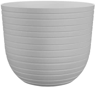 Havana Horizon Pot de Fleurs Blanc Granit 40 cm