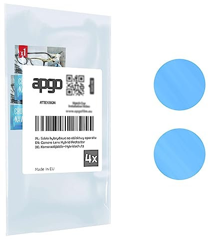 apgo 4 Stück Hybrid Kameraschutz, Kamera-Schutzglas kompatibel mit ZTE Axon 40 Pro, Linsenschutz, 9H Härte, Schutz für Kameraobjektiv, Anti-Kratzer, transparent