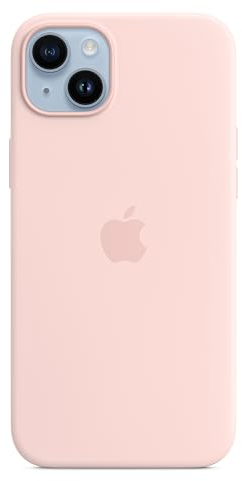 Apple iPhone 14 Plus Silicone Case with MagSafe - Chalk Pink 