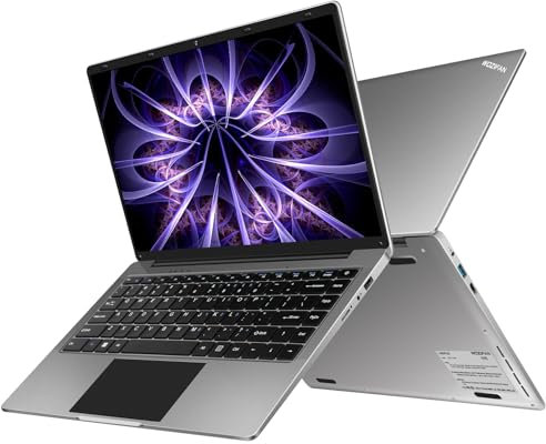 Ordenador Portátil 14 Win 11 256GB SSD Soporte 1TB SSD Expansión computadora portatil 2.4G+5G WiFi Bluetooth 4.2 USB HDMI 1920x1080 FHD con Ratón Inalámbrico y Teclado Español Membrana - Gris