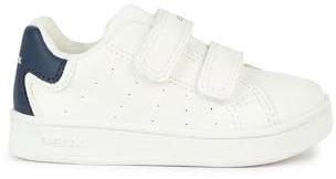 Geox B Eclyper Boy A, Zapatillas Bebé-Niños, Blanco Azul Marino B365, 20 EU