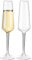 COOKY.D réutilisable Tritan-Plastic champagne flûtes incassable lave-vaisselle en plastique coffre-fort verrerie fête d'anniversaire de mariage Gift-224ML / 7.8oz, set de 2