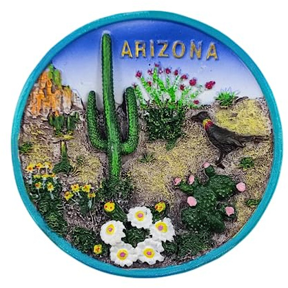 Arizona USA Kühlschrankmagnet 3D Reise Souvenir Kühlschrank Dekoration Magnetaufkleber Handbemalte Bastelkollektion