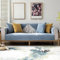 ZCXRYFL 1 2 3 4-Sitzer Sofabezug Wasserdichter Sofa üBerzug FüR L/U Sofa Universeller Rutschfester Couch üBerzug FüR Stoff-Leder Couch Baby-Krabbeldecke Katzen-Hunde Tagesdecke(90X210cm,Blue 3)