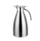 Thermoskanne Isolierkanne Kaffeekanne 2 Liter (Silber)