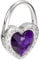 sourcing map Foldable Purse Hook, 2.76x1.77(LxW) Metal Portable Handbag Hanger Holder for Table Bag Storage Folding Decoration, Purple