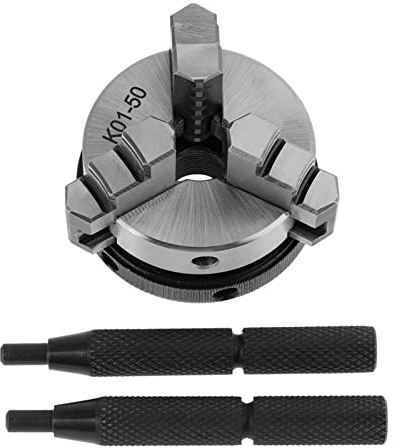 3-Backen-Drehfutter K01-50 50mm Scroll Manual Chuck Mini Woodworking Hand Chuck mit 3 Backen und Montagegewinde