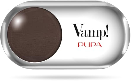 Pupa Ombretto Vamp! Matt 405 Dark Chocolate - Ombretto Colore puro, alta Pigmentazione, Multi-Effetto (disponibile in 54 Varianti Colore e 7 diversi Finish)