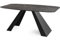 WFL GROUP Esstisch Monte im Modern Stil, Rechteckiger Tisch in Schwarzer Marmoroptik - Ausziehbar von 160 cm bis 200 cm, Pulverbeschichtete Schwarze Metallbeine - 160 x 80 cm - Marmor Schwarz
