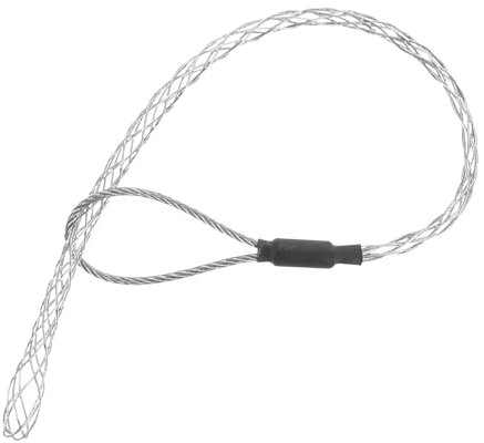 sourcing map Cable Pulling Socks Grip, 1 Ft Wire Mesh Puller Socks Grip for 6-9mm/0.24-0.35 Cable, Anti-Slip Single Head Galvanizing Steel Wire Grips, Silver