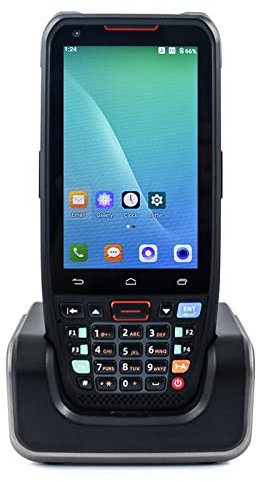Barcode-Scanner, Handscanner, Barcode-Scanner, PDA, 3 GB, 32 GB, HD. Mit Ladestation für Schnelles und Genaues Scannen (EU-Stecker)