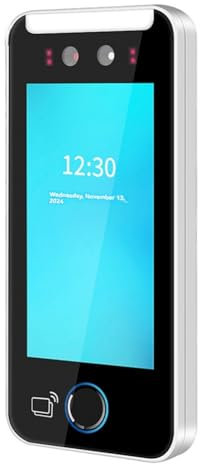 Uhidka Intelligenter Biometrischer Fingerabdruck-Zeiterfassungsapparat mit 5000 Benutzern, 5-Touch-LCD und 2-Megapixel-Kamera, Zeiterfassung B