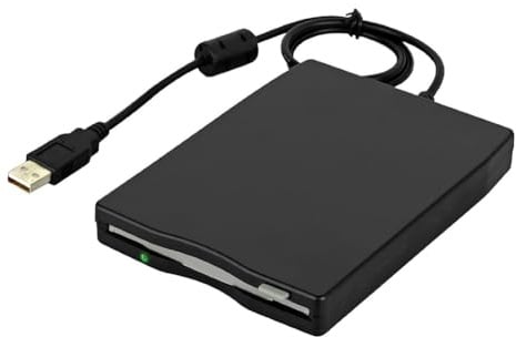 Bortivier Lecteur de Disquettes USB 2.0, Design Léger et Ultra Fin, Portable pour PC Portable