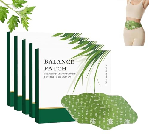 Herbal Patch Pad Balance Patch,Waist and Abdomen Patch,Breathable and Portable, Easy to Use (5Box/25PCS)