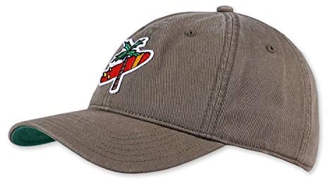 Coastal - Palm Cross (Olive) - Curved Visor Dad Cap