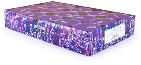 pajoma® Teelichte 30 Stück, Lavendel | Duft-Teelichte in Aluminiumhülle, Brenndauer ca. 4 Stunden - Höhe 1,5 cm ø 3,5 cm | Premium Qualität | Deko, Gastronomie, Outdoor, Party, Windgläser, Hochzeit