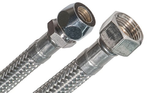 SFX® Panzerschlauch 70cm Flexschlauch 3/8''ÜM x 10mm Quetschverschraubung Edelstahl Anschlussschlauch Armaturenschlauch Wasserhahn Mischbatterie 700mm