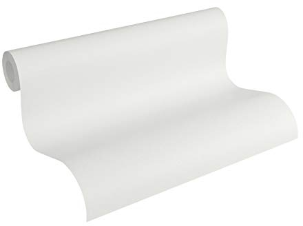 Livingwalls Vliestapete mit Glitter Neue Bude 2.0 Tapete Uni 10,05 m x 0,53 m grau Made in Germany 361688 36168-8