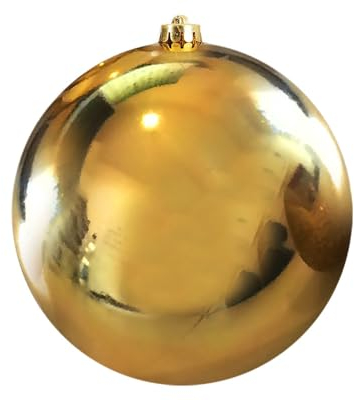 Große Christbaumkugel Gold Gänzend XXL Weihnachtskugel Bruchfest Wetterfest 25cm