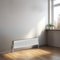 NRG Traditional Radiator Gloss White Cast Iron 2 Column Horizontal Central Heating Bathroom Radiators 300x1460mm