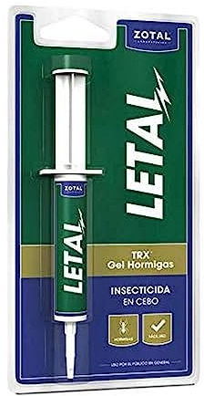 ZOTAL Gel Anti Hormigas - Insecticida en Jeringuilla 10g, Efecto Retardado para Eliminar Colonias y Nidos - Pack 1 Unidad