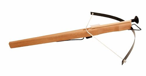 V A H - Mittelalterliche Kinder-Jagd-Armbrust inkl. 3 Sicherheitspfeilen [Geschichte spielend erleben | Stabil aus Federstahl und Buche | Echtes Handwerk | Made in Germany]