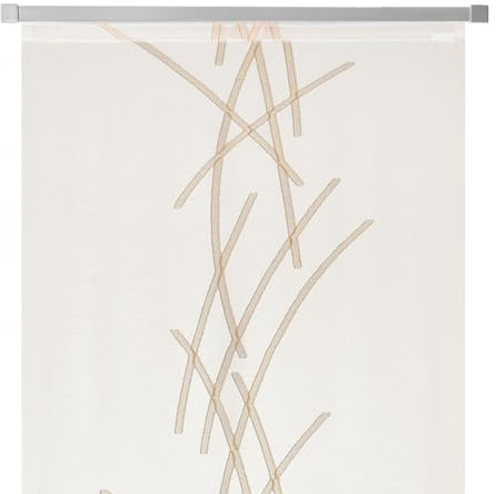 Neutex Carlina Scherli Panneau japonais Blanc/taupe 60 x 245 cm