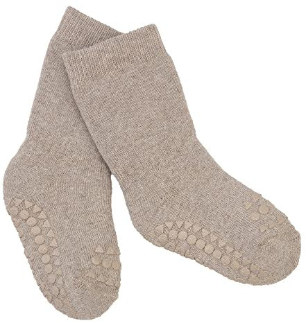GoBabyGo Unisex Baby 5712736003884 rutschfeste Socken, Sand, 6-12 Monate