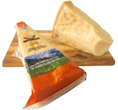 BAVAREGOLA Südtiroler Premium Käse Spezialität - Trentingrana D.O.P. - Grana Padano 300g / Italienischer Hartkäse Parmesan ähnlich aus dem Trentino