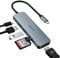 USB C Hub, USB C Adapter MacBook Pro/Air Ipad Pro Adapter, 6 in 1 with 4K HDMI Output, Compatible for Laptop, Surface Pro 8 and Other Type C Devices (PD 100W USB 3.0 TF Card Reader)
