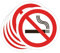 Pegatinas Prohibido 5ud Adhesivos de 5 cm Cartel Prohibicion Señal Laboral Industrial (5 cm, FUMAR)
