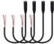 RIIEYOCA Paquete de 4 cables de audio estéreo de 3,5 mm hembra a cable desnudo, TRS de 1/8 pulgadas de 3 polos mono hembra a cable de audio de extremo abierto