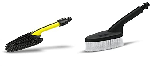 Kärcher 26432340 Alloy Wheel Wash Brush for Pressure Washer Accessory & 69032760 Car Wash Brush, Pressure Washer Accessory