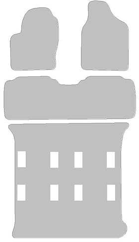 Fußmatten passend für VW Sharan Typ 7M 7-Sitzer (Baujahr 1995-2010), Hit schwarz | Spezialgröße | Umrandung schwarz | BF 4X Drehverschluss